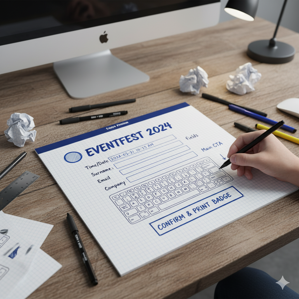 Mobile check-in app screenshot